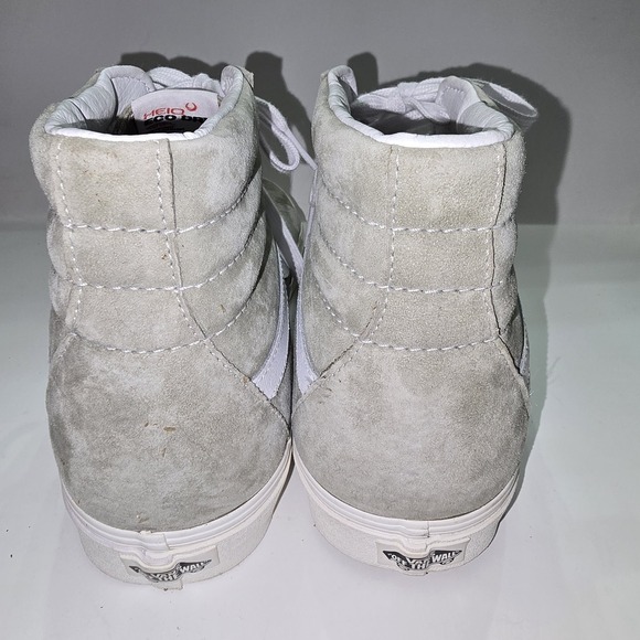 Vans SK8-Hi HEIQ Eco Dry Shoes Mens Sz 13 Suede Sage Green Skate Sneakers - Picture 4 of 8